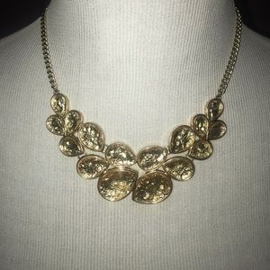 Golden Gem Statement Necklace